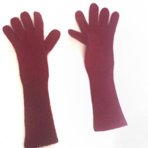 Long Red Kid Gloves